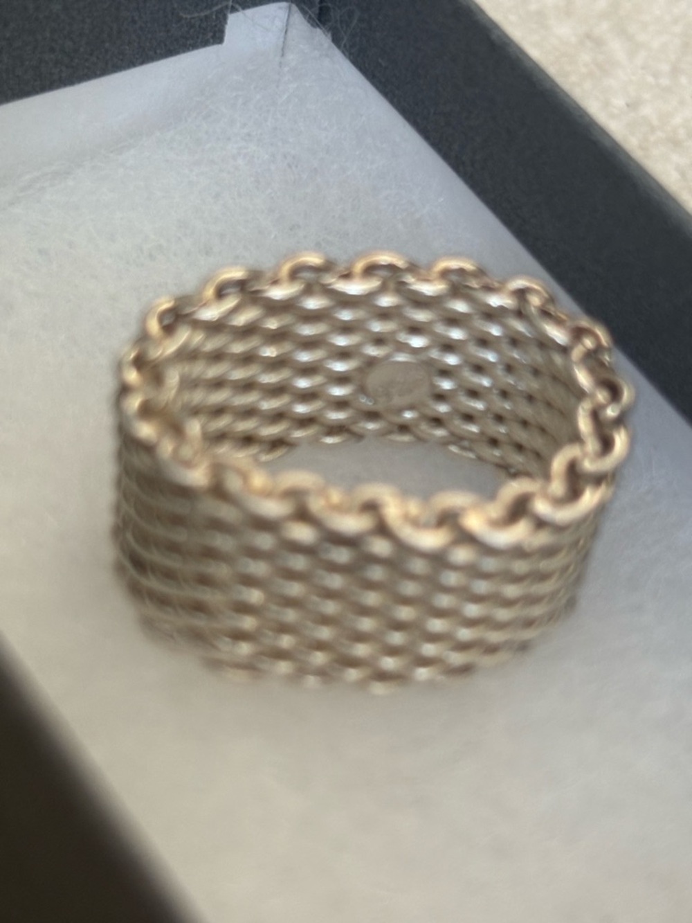 Sterling Silver Woven Stackable Ring - Silver 6.5 - Picture 2 of 4